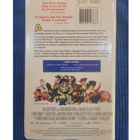 Toy Story 2 VHS Tape Very good condition Works - Picture 2 of 3